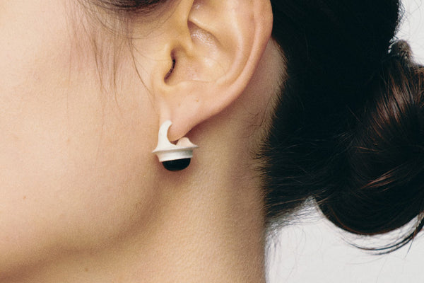 OLIO E ACETO sterling silver black sturgeon planets drooping earrings OA08E07 POEA6